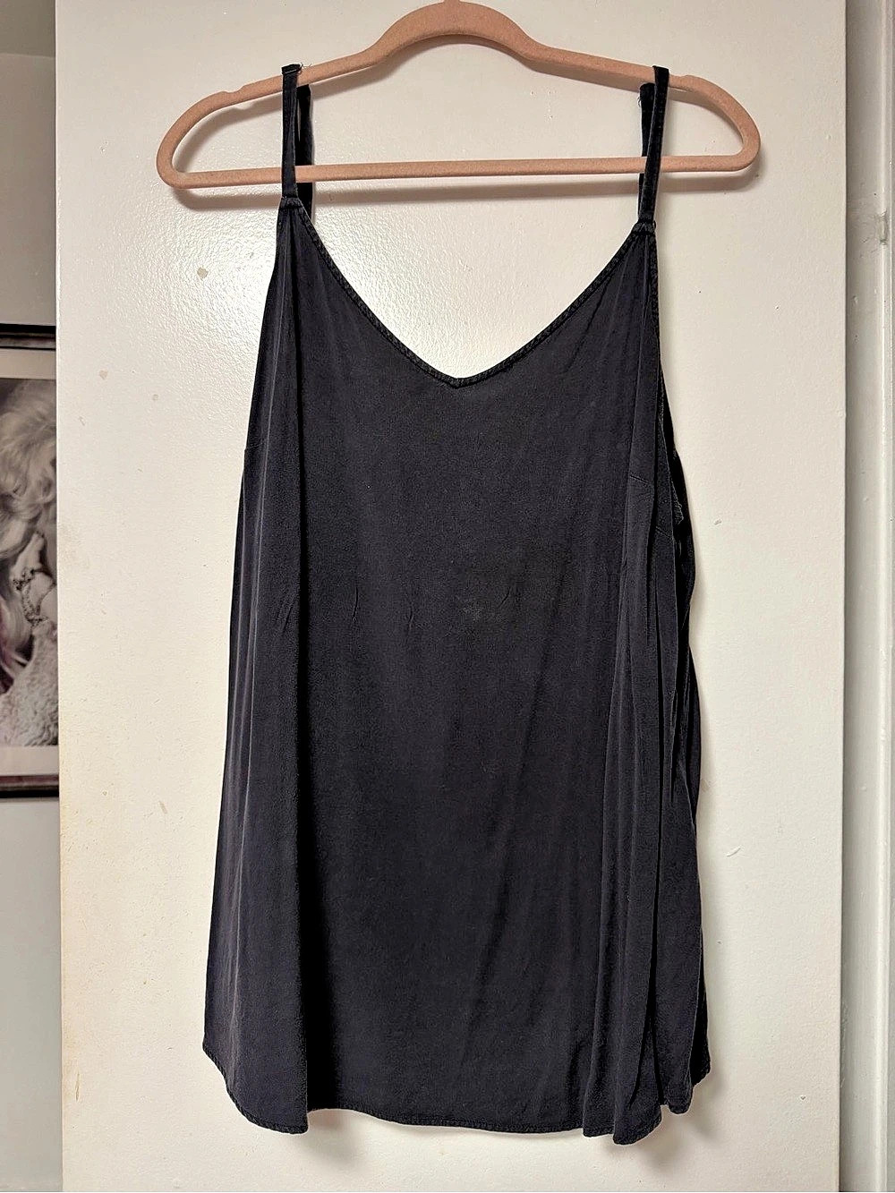 Torrid Ava Stretch Challis Cami Slate Grey Camisole Blouse Tank Top Size 2